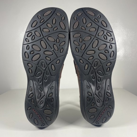 Merrell Women Shoes Mary Jane OrthoLite Strap Round Toe Leather Brown Sz 7.5 - Picture 9 of 16